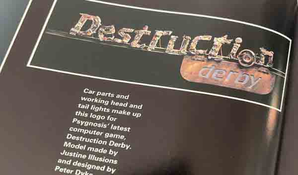 Destruction Derby logo featured in Creative Review magazine